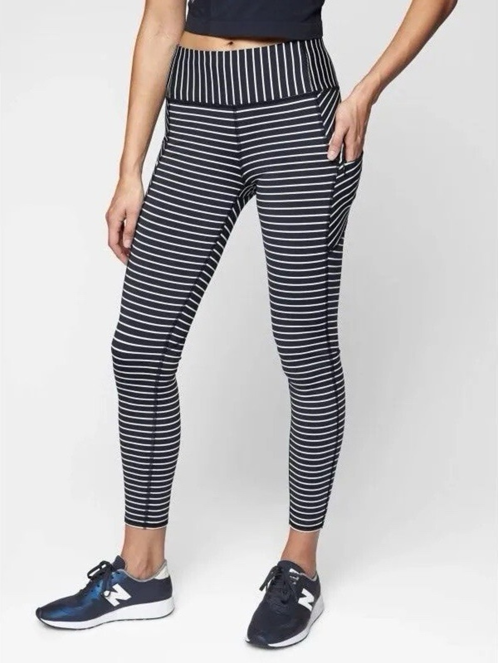 Athleta Stripe Contender 7/8 Tight in Powerlift